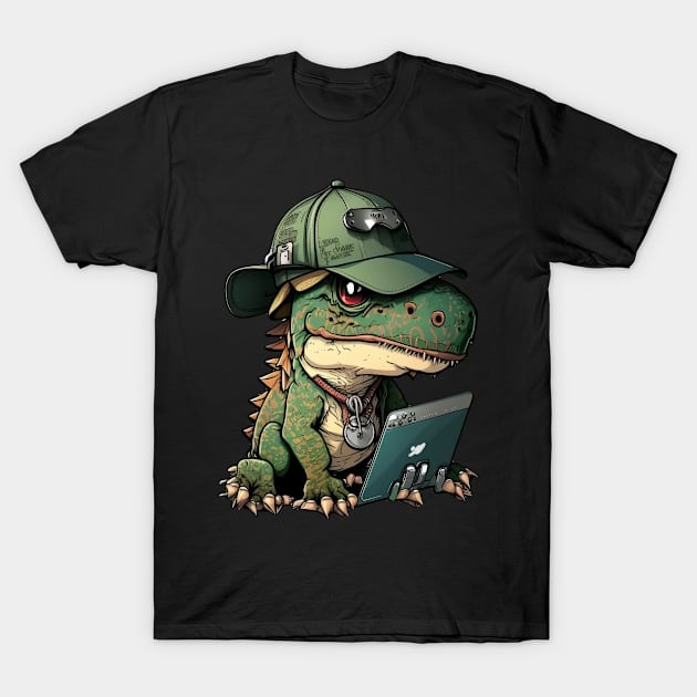 Geeker Gamer T-Rex T-Shirt by ZUCCACIYECIBO